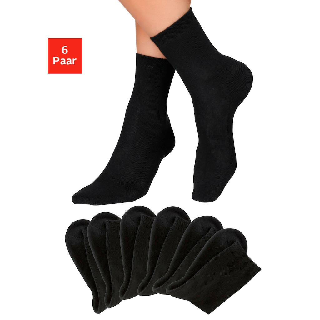 H.I.S Socken, (Packung, 6 Paar), mit bequemem Frottee