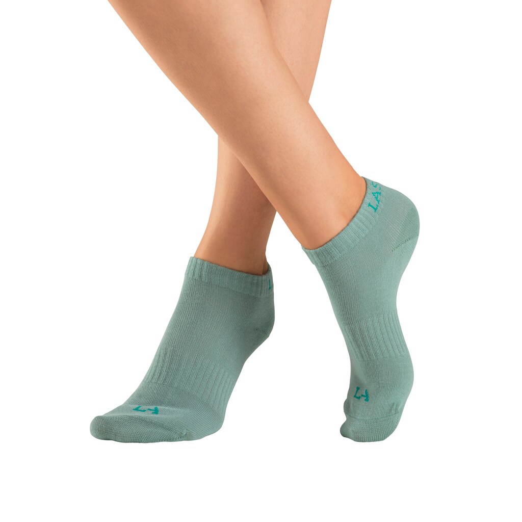 LASCANA ACTIVE Sneakersocken, (Packung, 6 Paar), mit eingestricktem Marken Logo