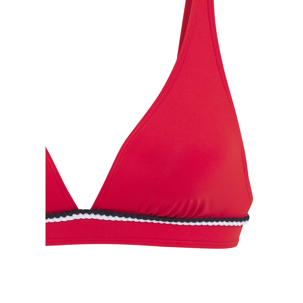 s.Oliver Triangel-Bikini-Top »Junis«, mit geflochtener Kordel