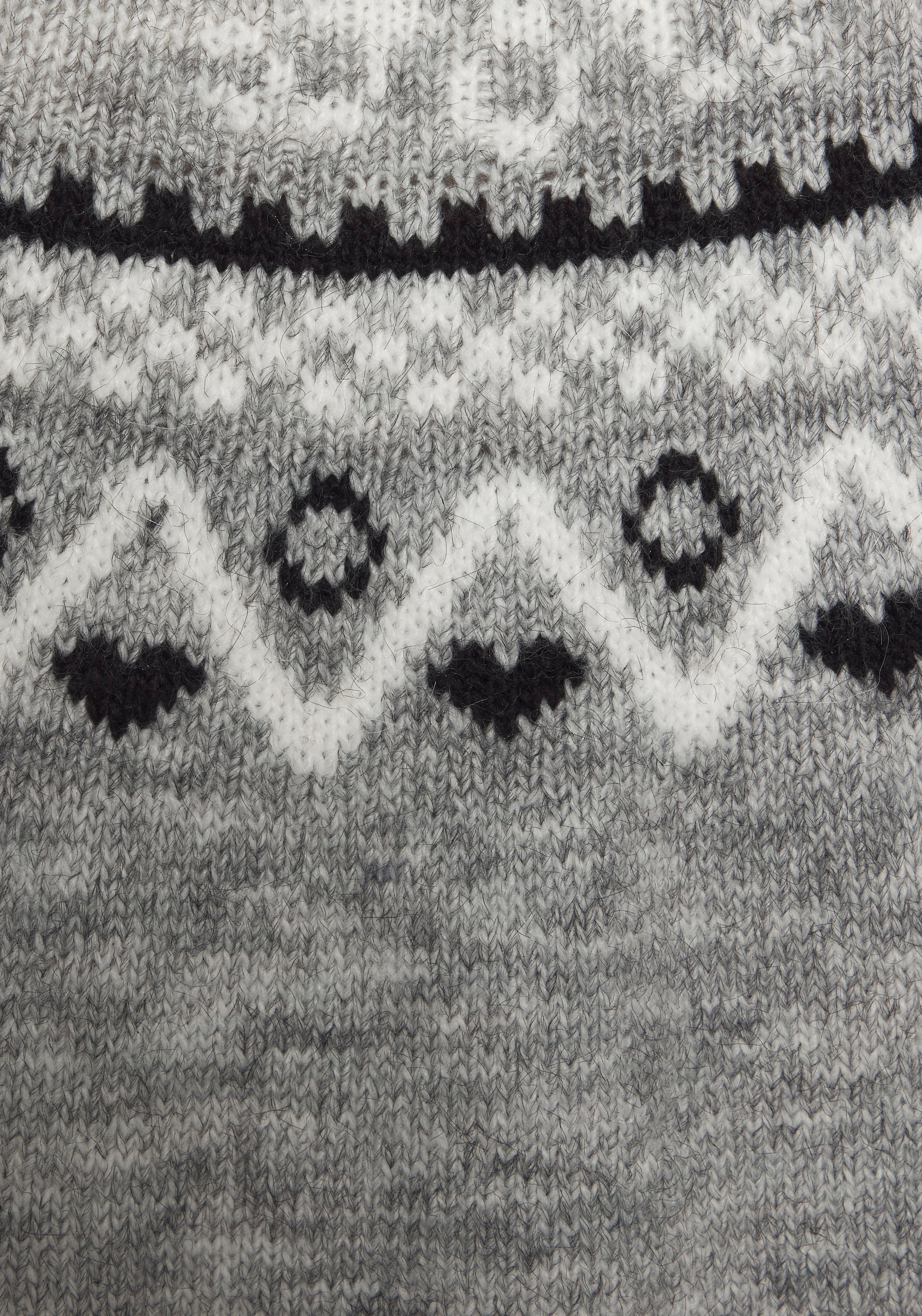 LASCANA Pull norvégien aus weichem Strick, Weihnachtspullover, Strickpullover mit Wintermotiv