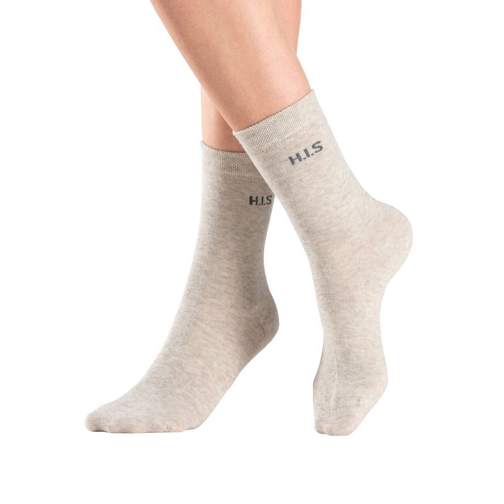 H.I.S Socken, (Packung, 4 Paar), ohne einschneidendes Bündchen