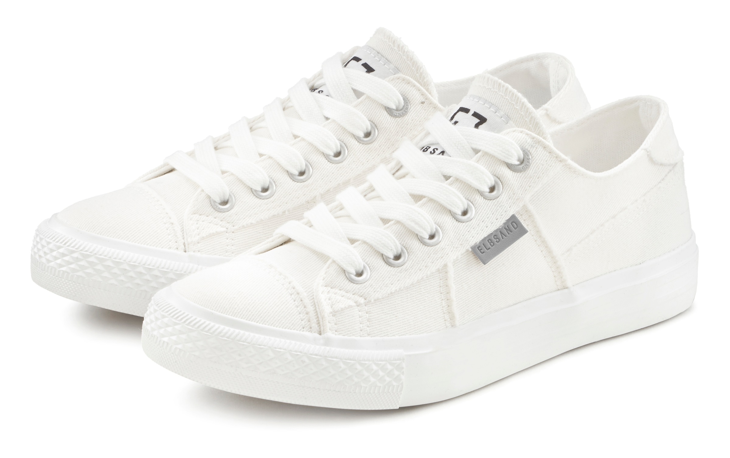 Elbsand Sneaker »Schnürschuh,« Schnürhalbschuh, Freizeitschuh aus Textil, Used-Look VEGAN