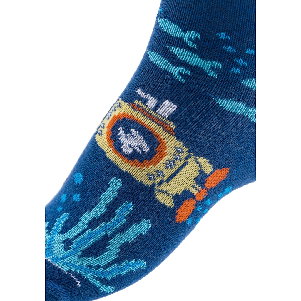 Arizona Socken, (Packung, 5 Paar), mit Meeresmotiven