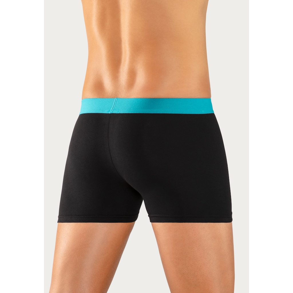 s.Oliver Boxer »Boxershorts für Herren«, (Packung, 4 St.), mit kontrastfarbenem Webbund