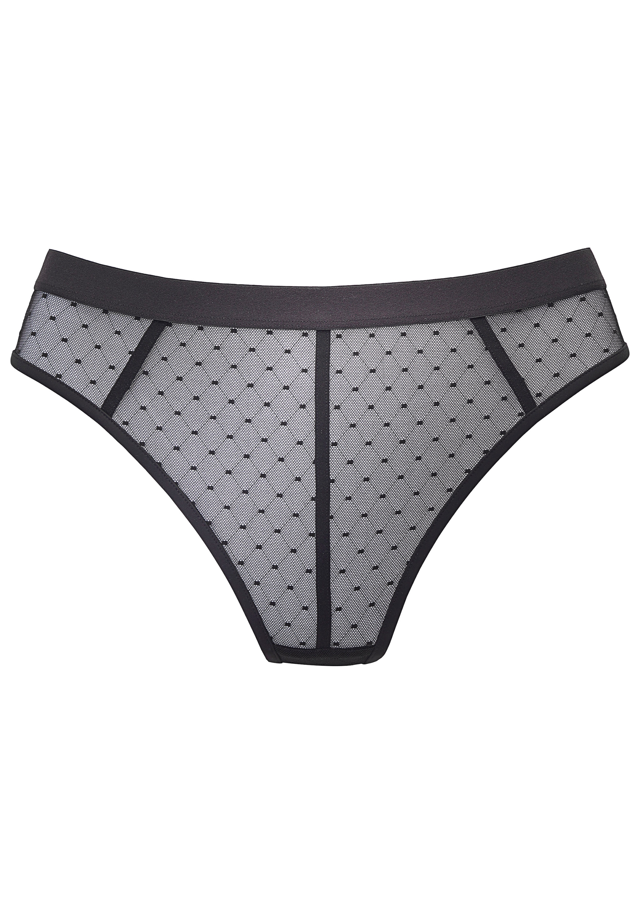 Vivance String »Ava« aus transparentem Mesh in Pünktchen-Optik, transparente Unterwäsche