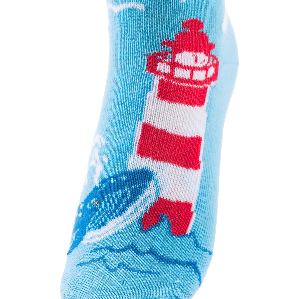 Arizona Socken, (Packung, 5 Paar), mit Meeresmotiven
