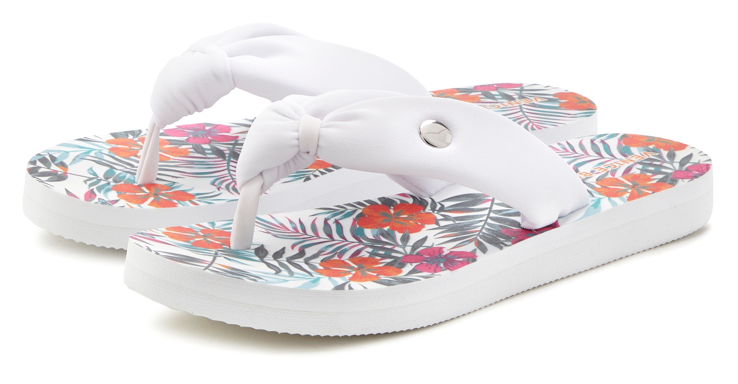 Venice Beach Badezehentrenner Sandale, Pantolette, Badeschuh, Zehentrenner ultraleicht VEGAN