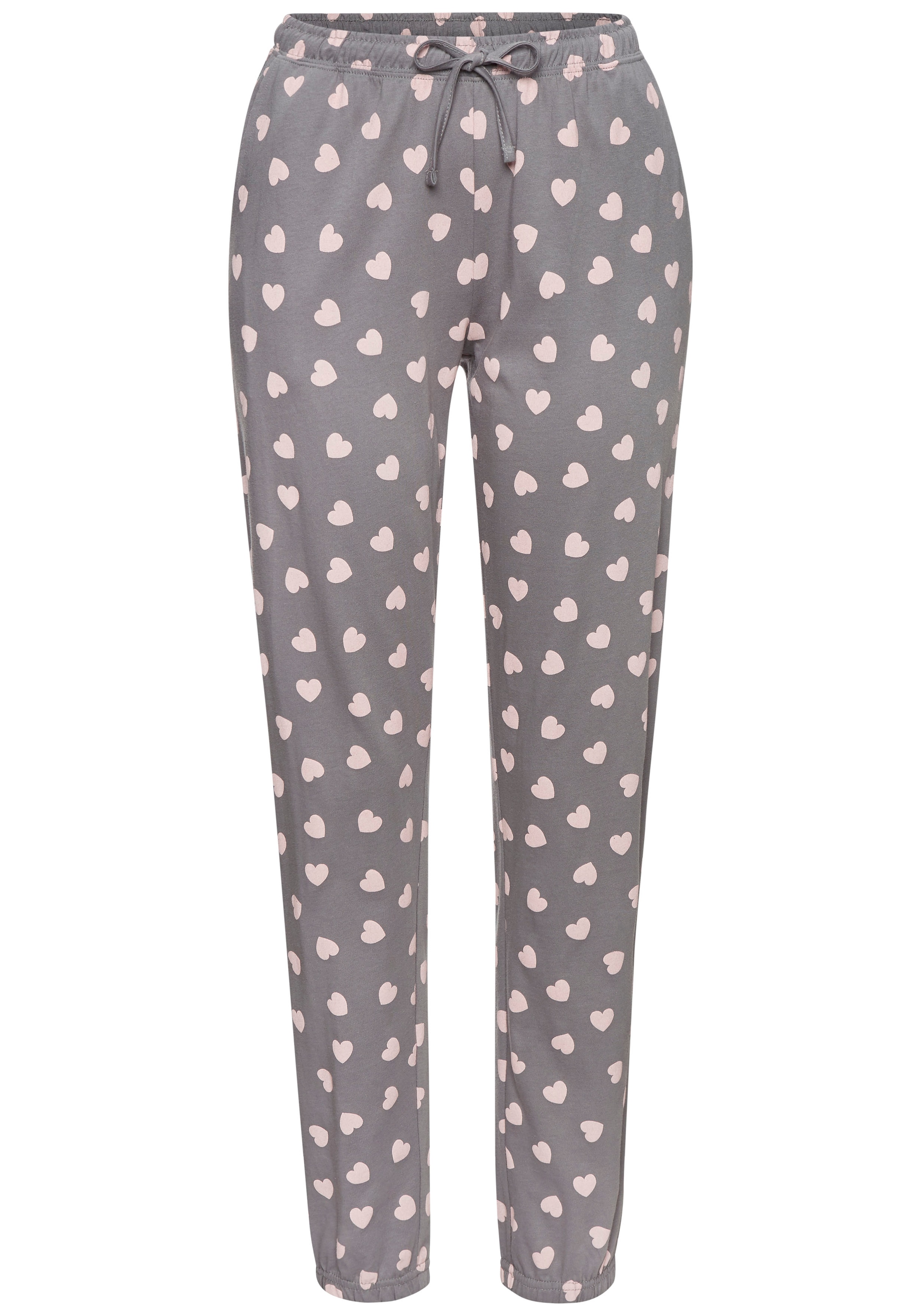 Vivance Dreams Pyjama Spar-Set, 4 Stk. tlg., mit süssem Herzmuster