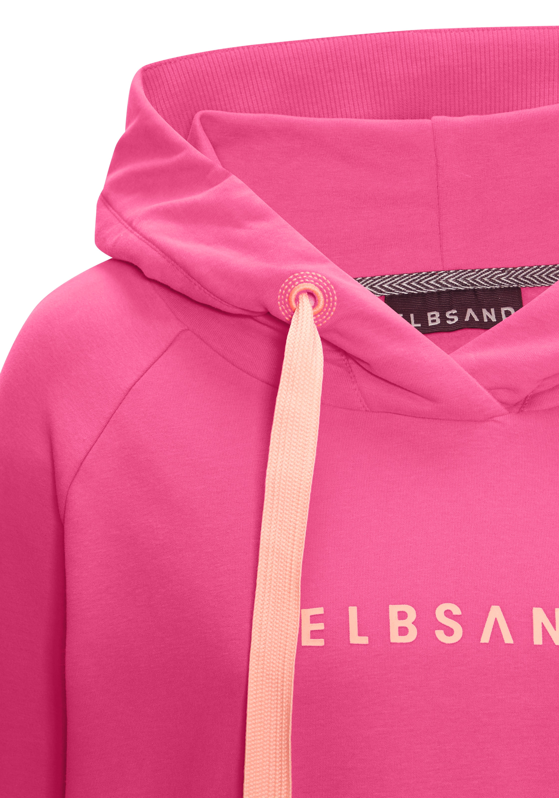 Elbsand Kapuzensweatshirt »Svana«, mit Logoprint, bequemer Hoodie, seitliche Schlitze
