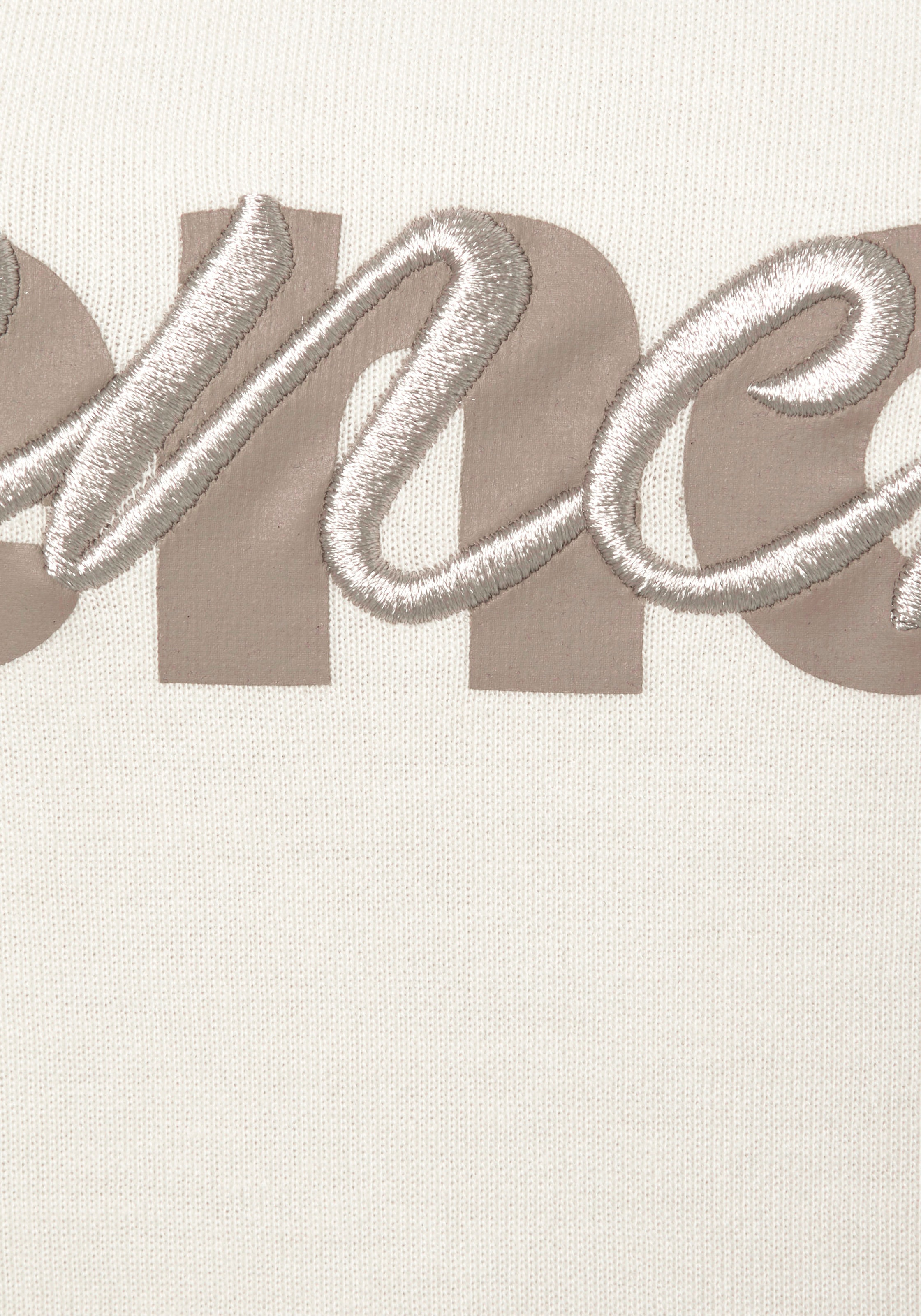 Bench. Loungewear Sweatshirt mit Logodruck und Stickerei, Loungeanzug