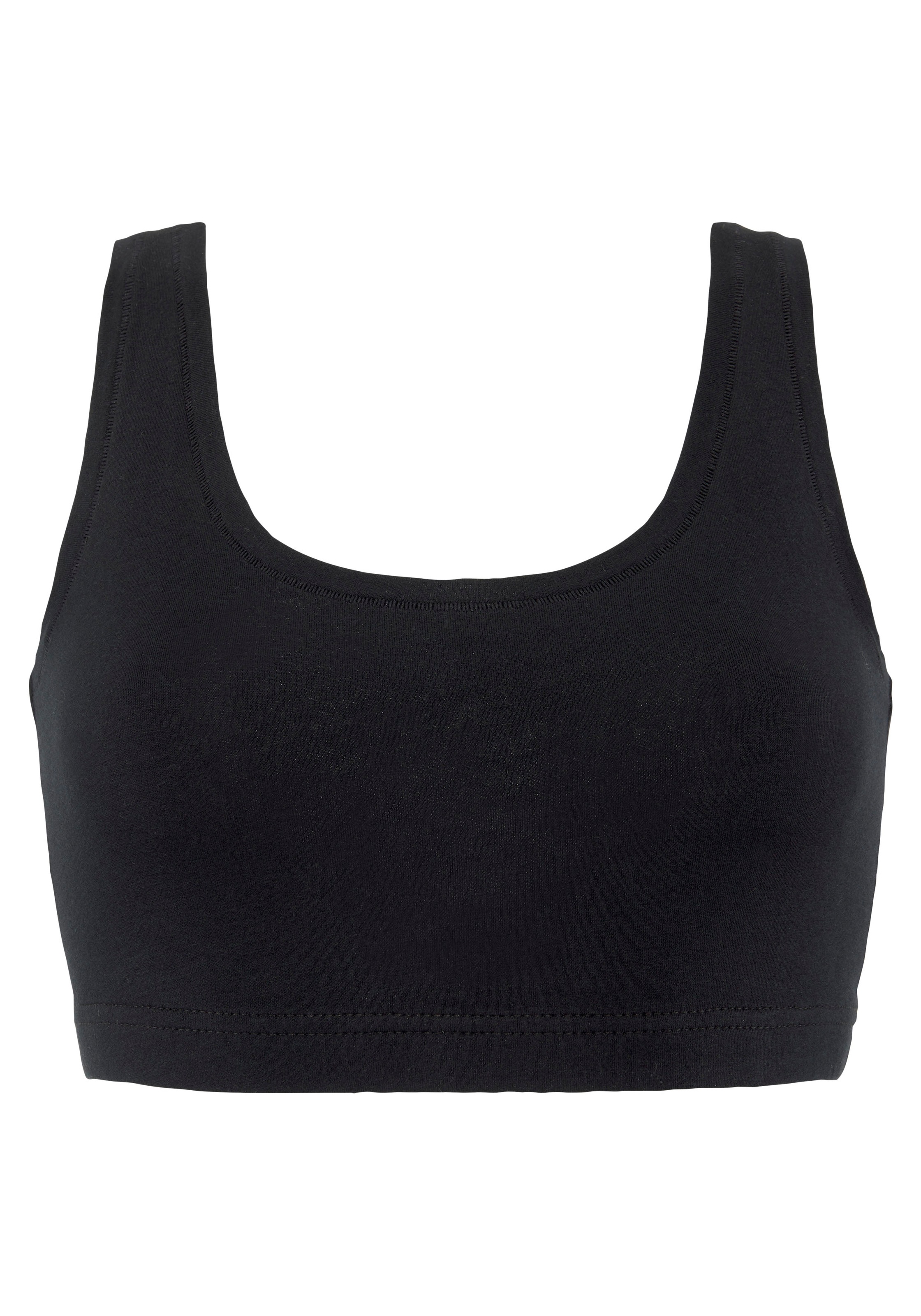 LASCANA Bustier Packung, 2 Stk. "Perfect Basics" aus elastischer Baumwolle