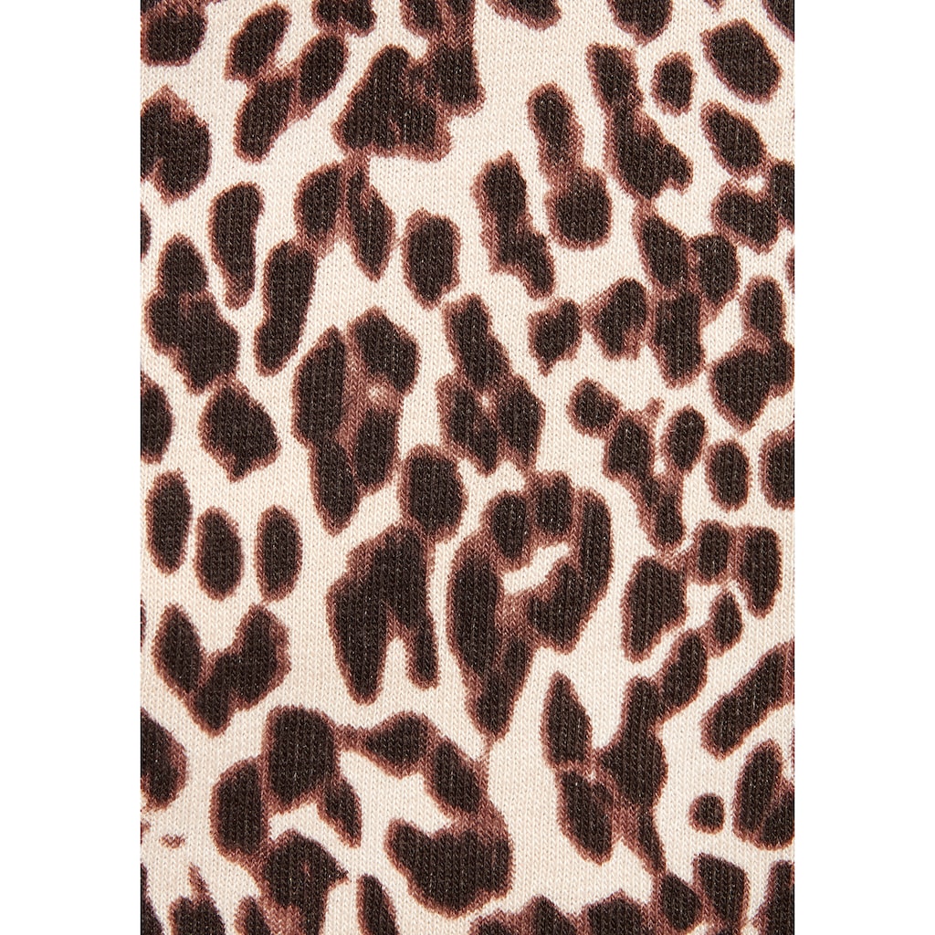 Buffalo Leggings, in modischer Allover Leo-Optik