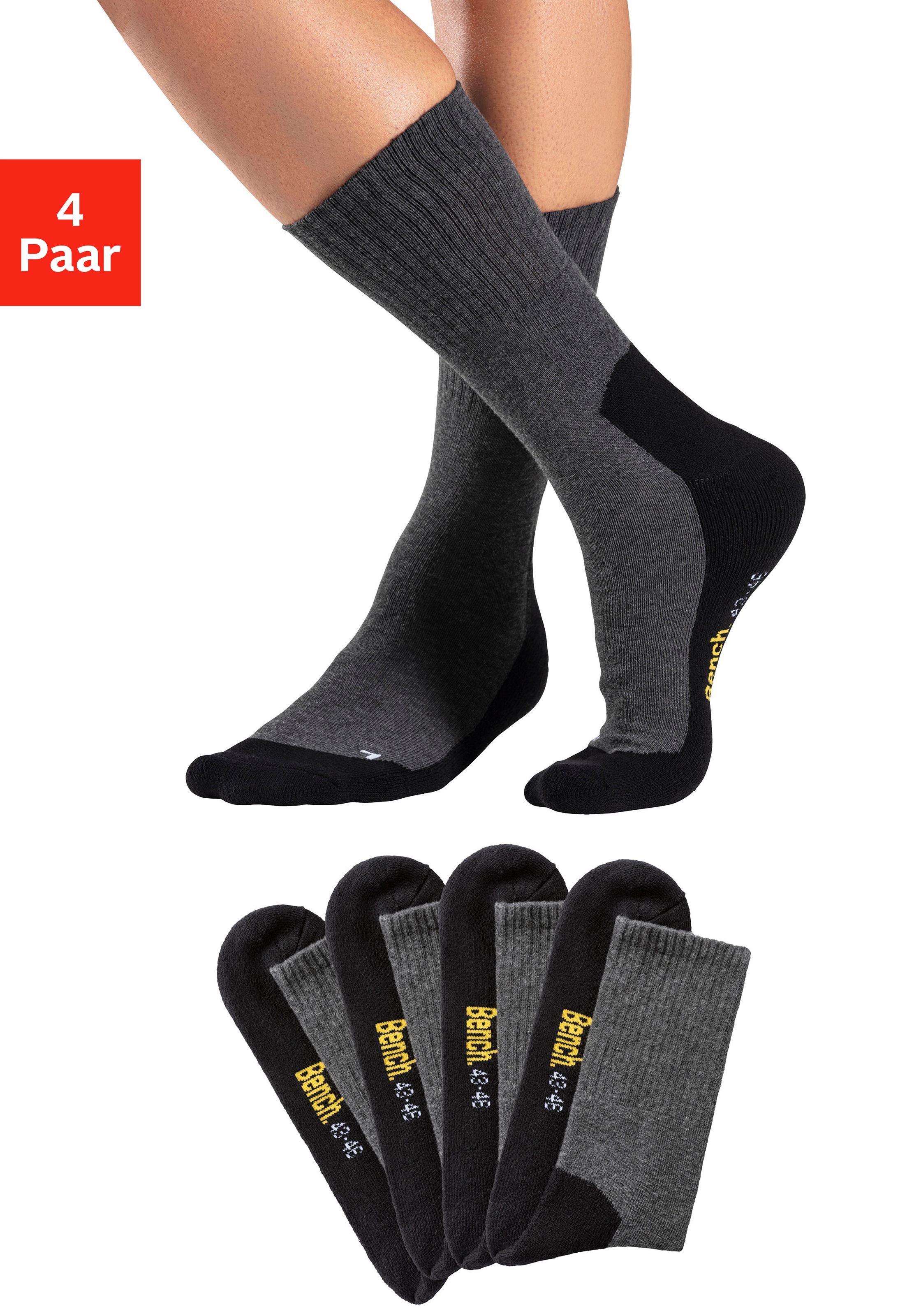 Bench. Tennissocken Packung, 4 Paar tlg. mit Fussfrottee