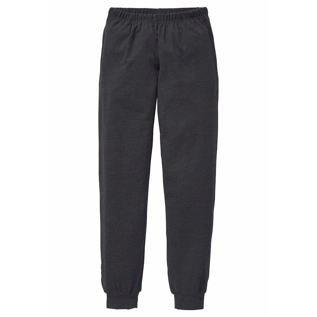 Vivance Pyjama, (2 tlg., 1 Stück), Schlafanzug in langer Form mit Cat Print