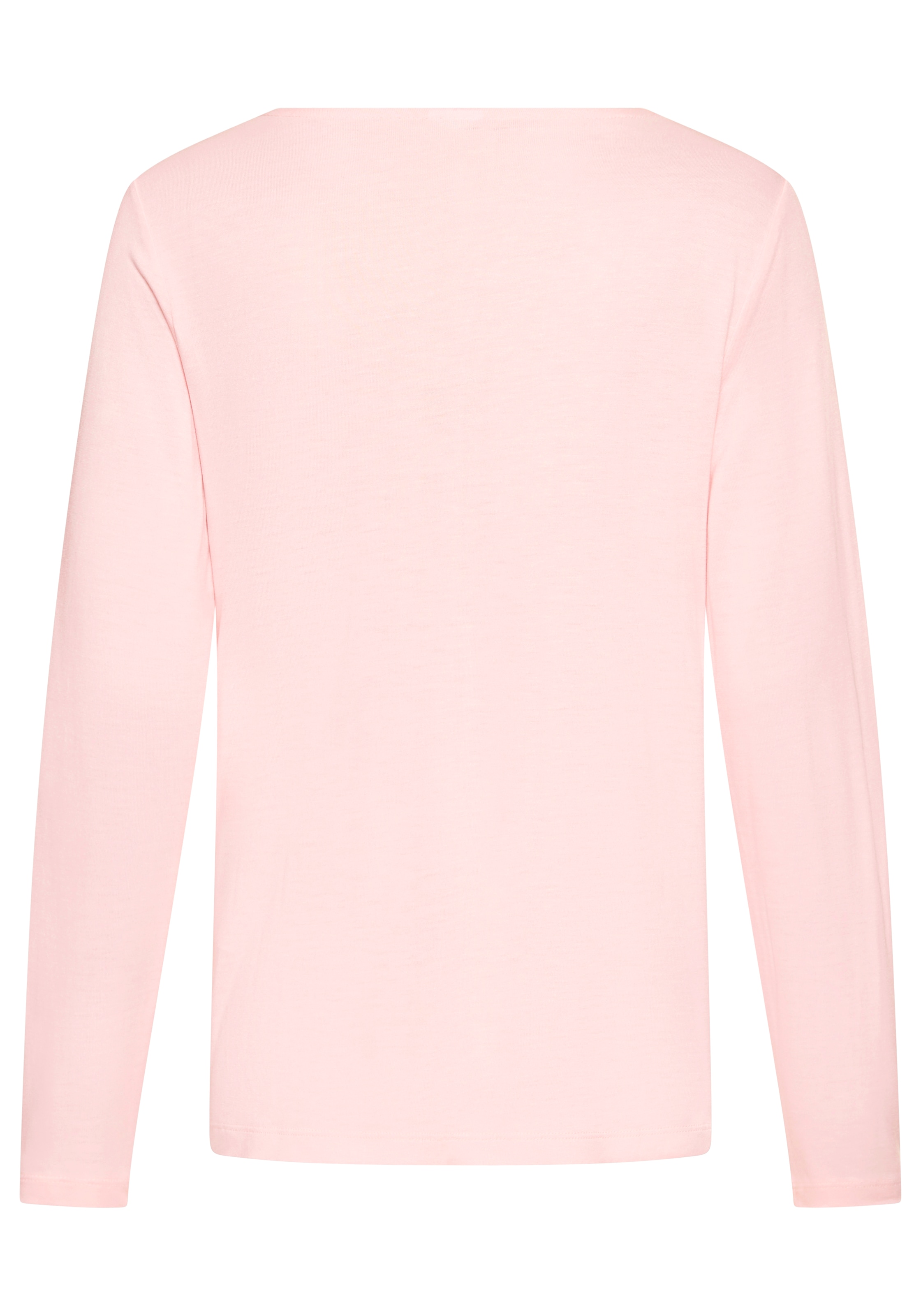 LASCANA Haut de pyjama 1-teilig,  mit Spitzenbesatz am tiefen V-Ausschnitt