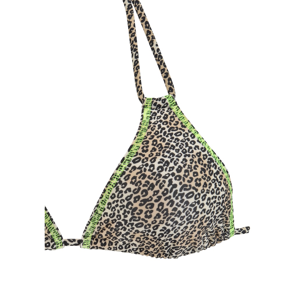 Buffalo Triangel-Bikini, mit neonfarbiger Ziernaht
