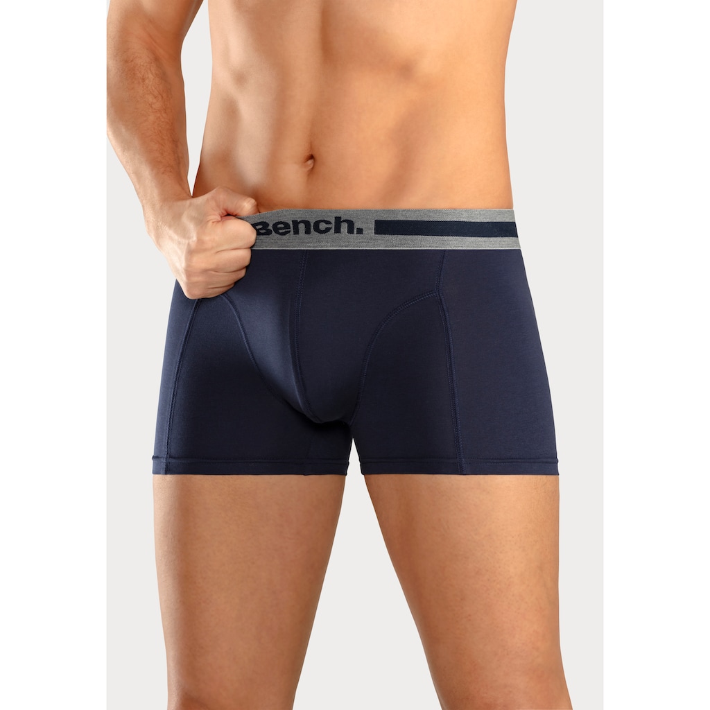 Bench. Boxer »Boxershorts für Herren«, (Packung, 4 St.), Unterhosen mit Overlock-Nähten vorn