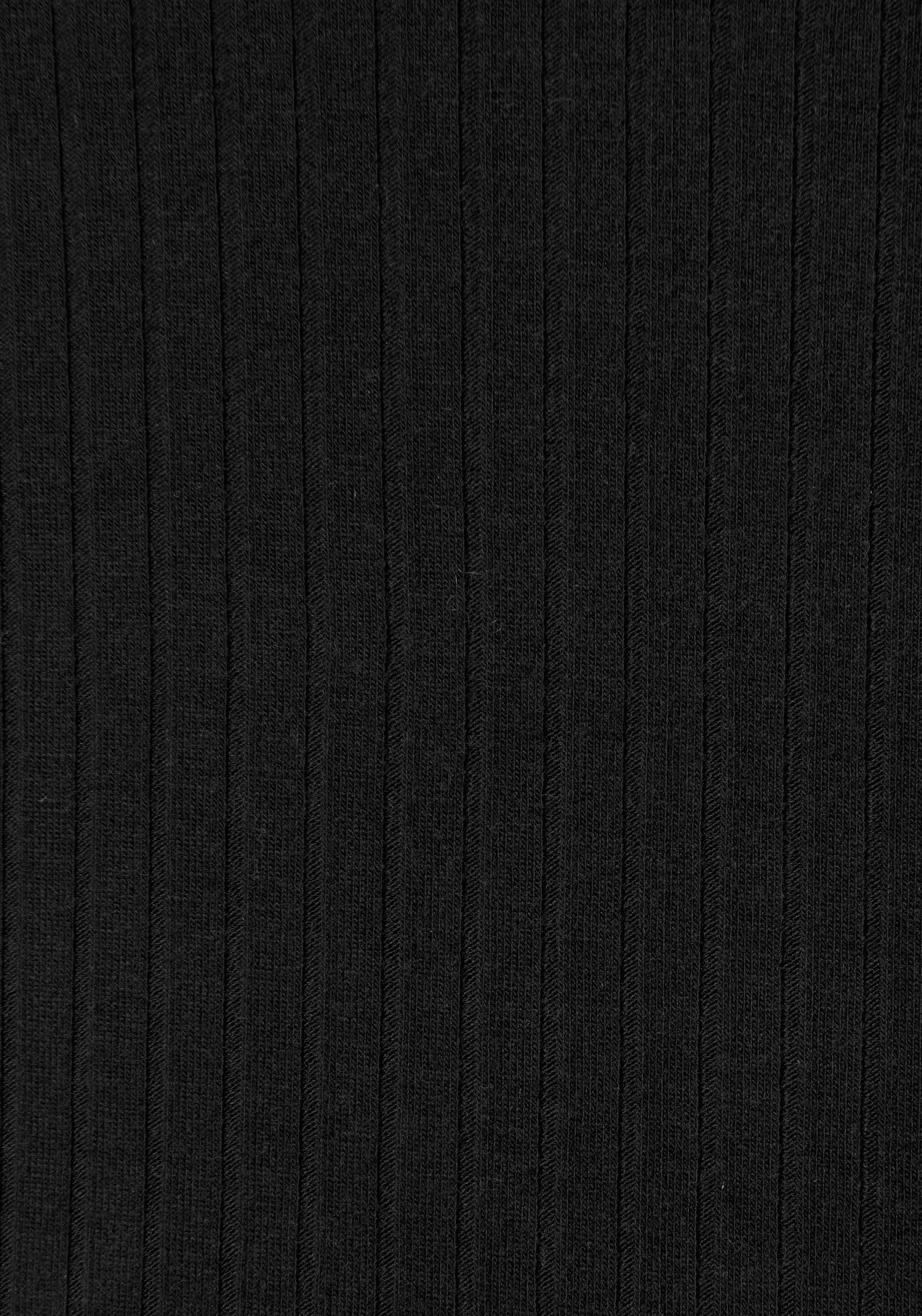 LASCANA Midikleid, aus Rippware, figurbetont, Sommerkleid, Basic