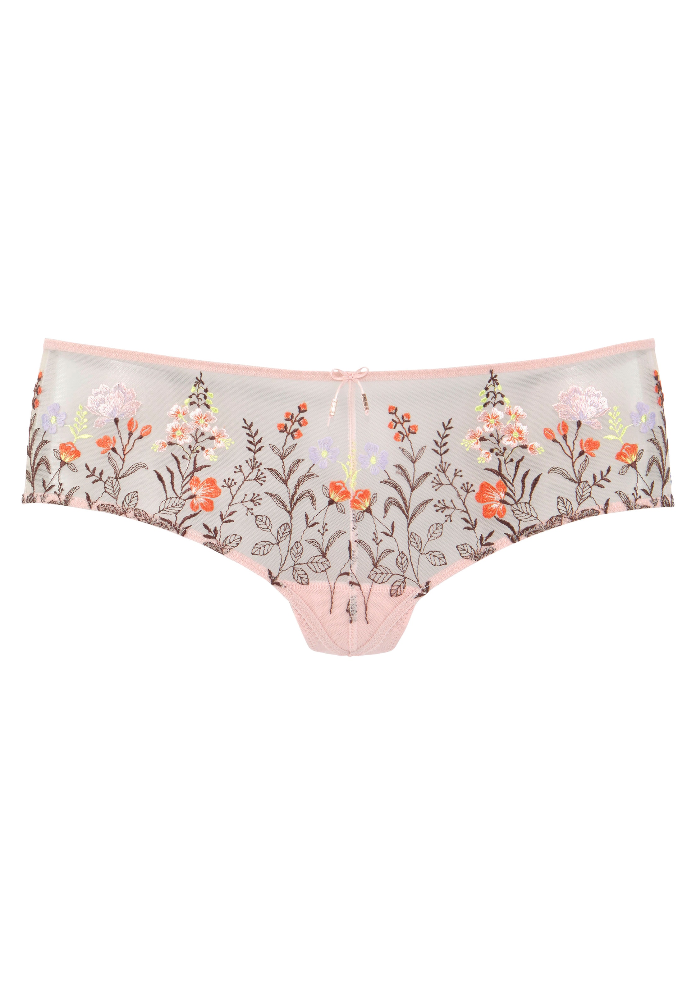 LASCANA Stringpanty »Maria«, mit bunten Blumen aus Stickereispitze