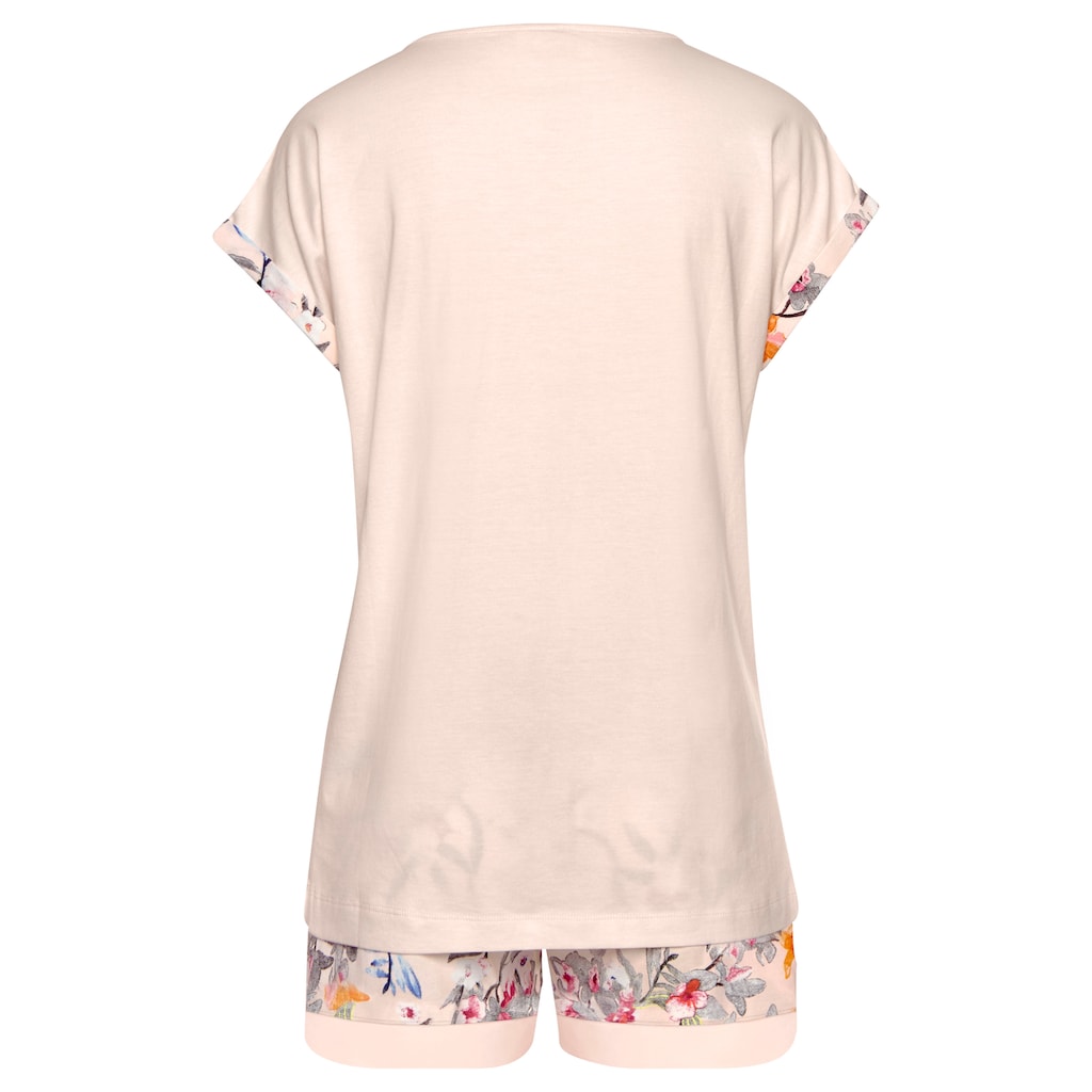 s.Oliver Shorty, (2 tlg.), Shorty mit Blumenmuster