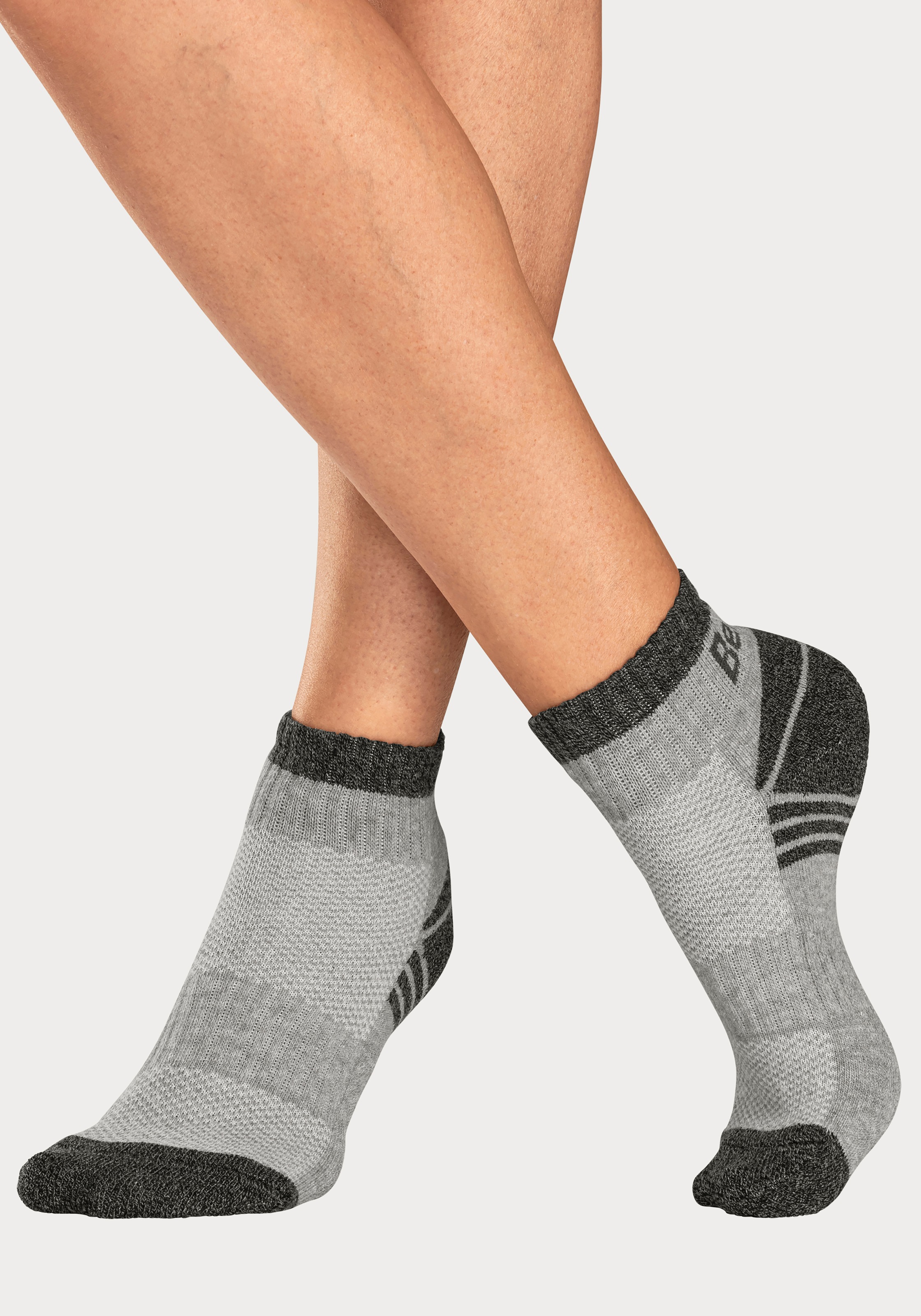 Bench. Kurzsocken Packung, 3 Stk. tlg. mit Mittelfussgummi und Pikee