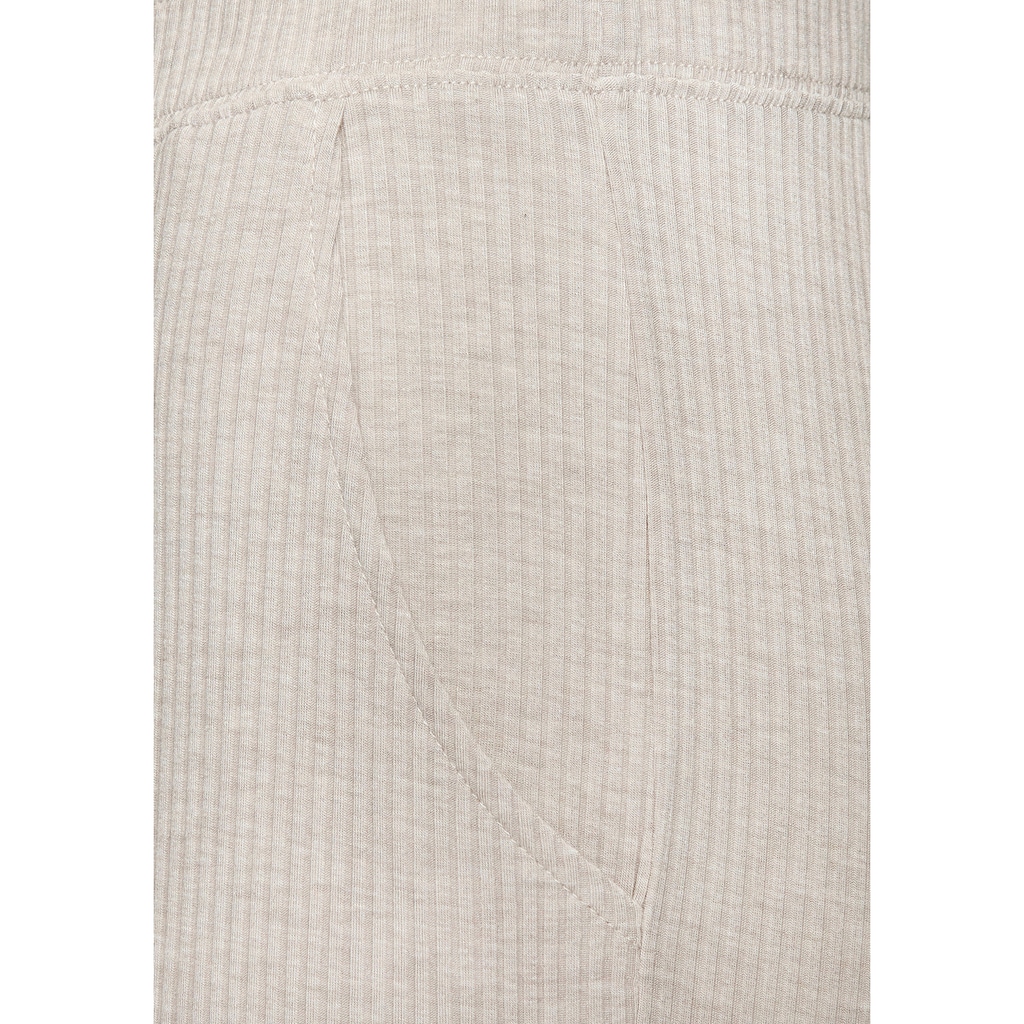 s.Oliver Pyjamahose, in elastischer 4x4 Rippware