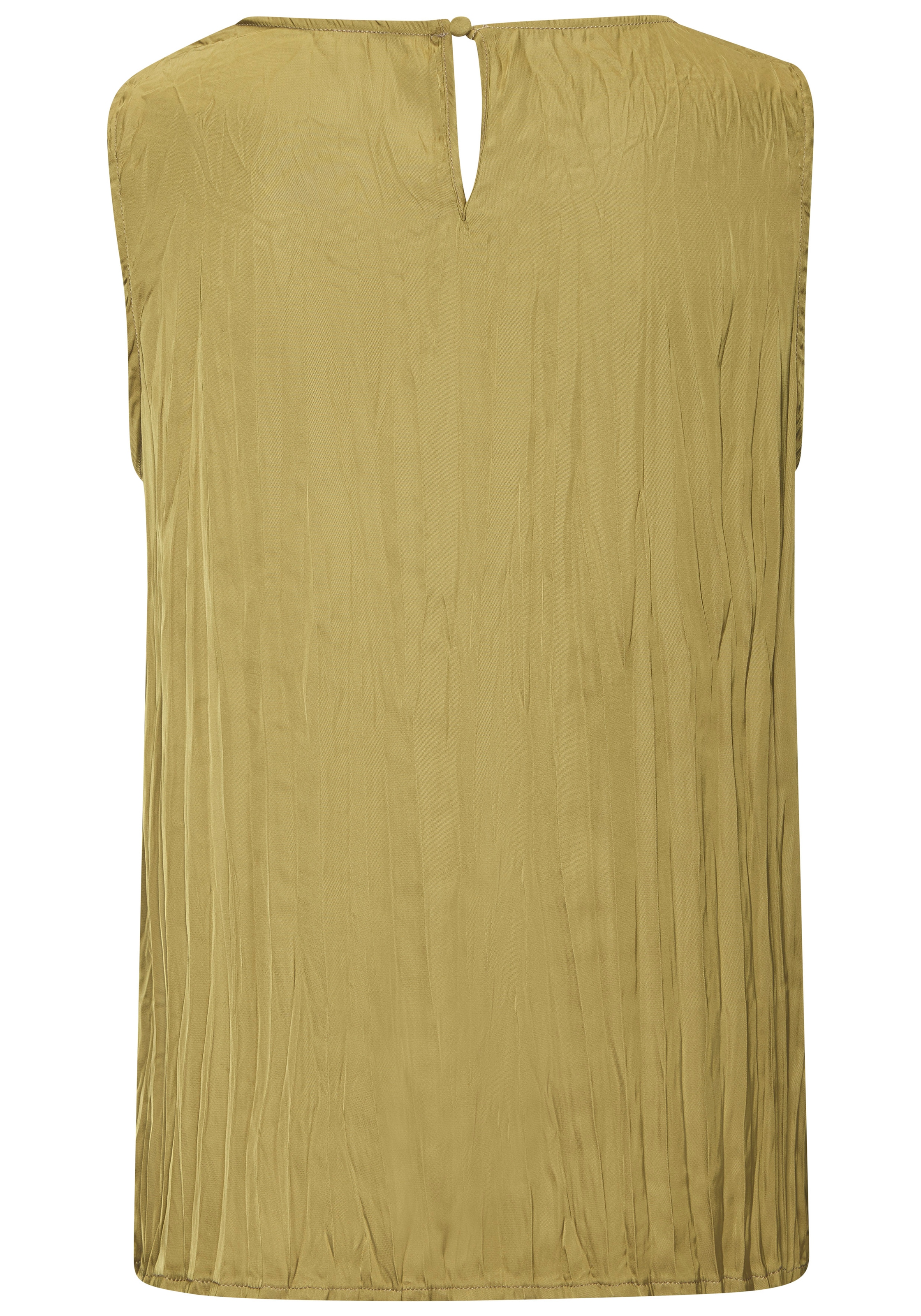 LASCANA Pliseetop »aus leicht glänzender Satinware« Partytop mit Plisseefalten, elegantes Blusentop, festliches Satintop