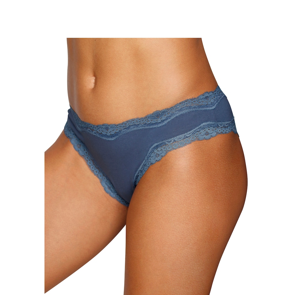 Vivance Brasilslip, (3er-Pack), aus elastischer Baumwolle