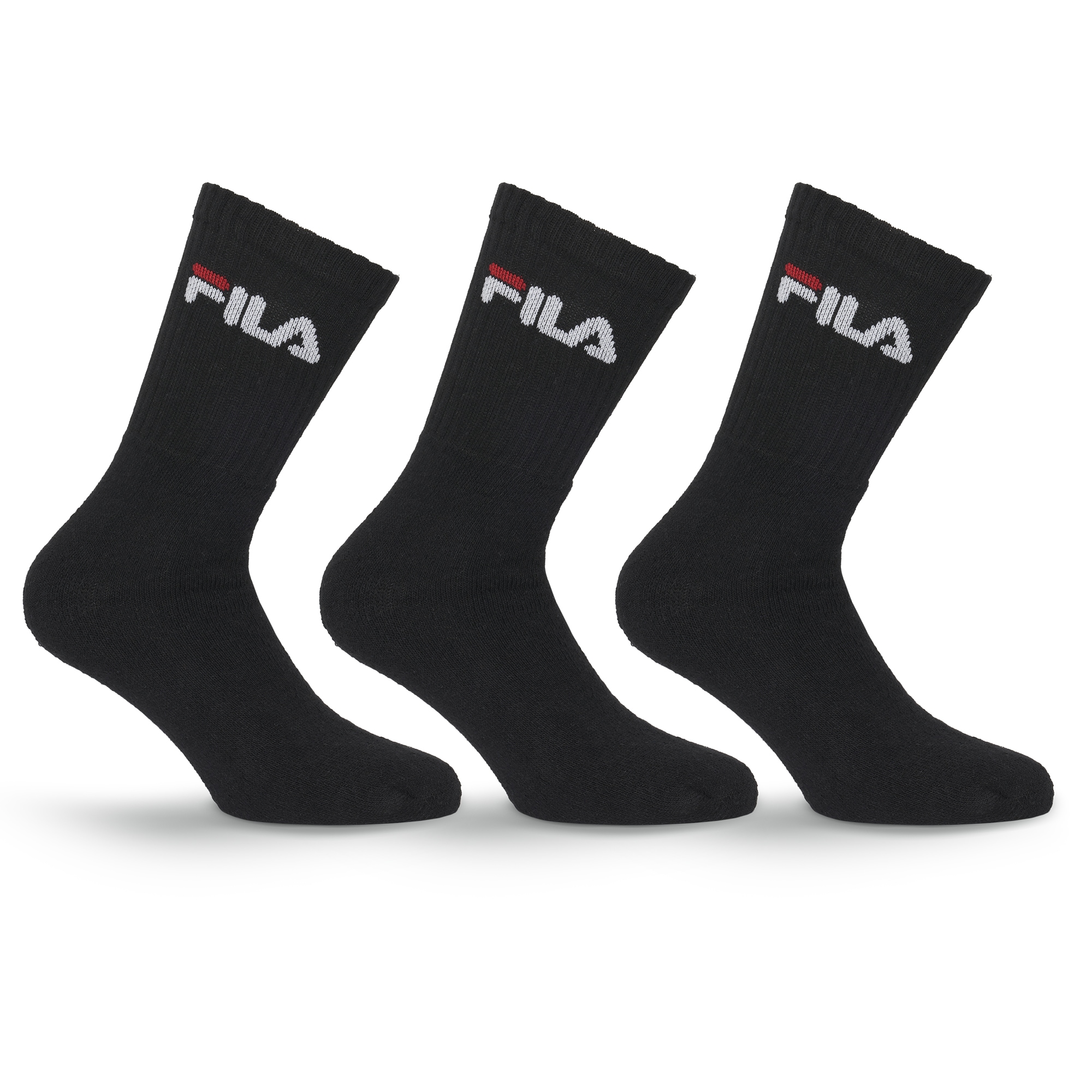 Fila Chaussettes de tennis »UNISEX CREW TENNIS FULL TERRY SOCKS« 3 cuis tlg. mit verstärkten Belastungszonen,