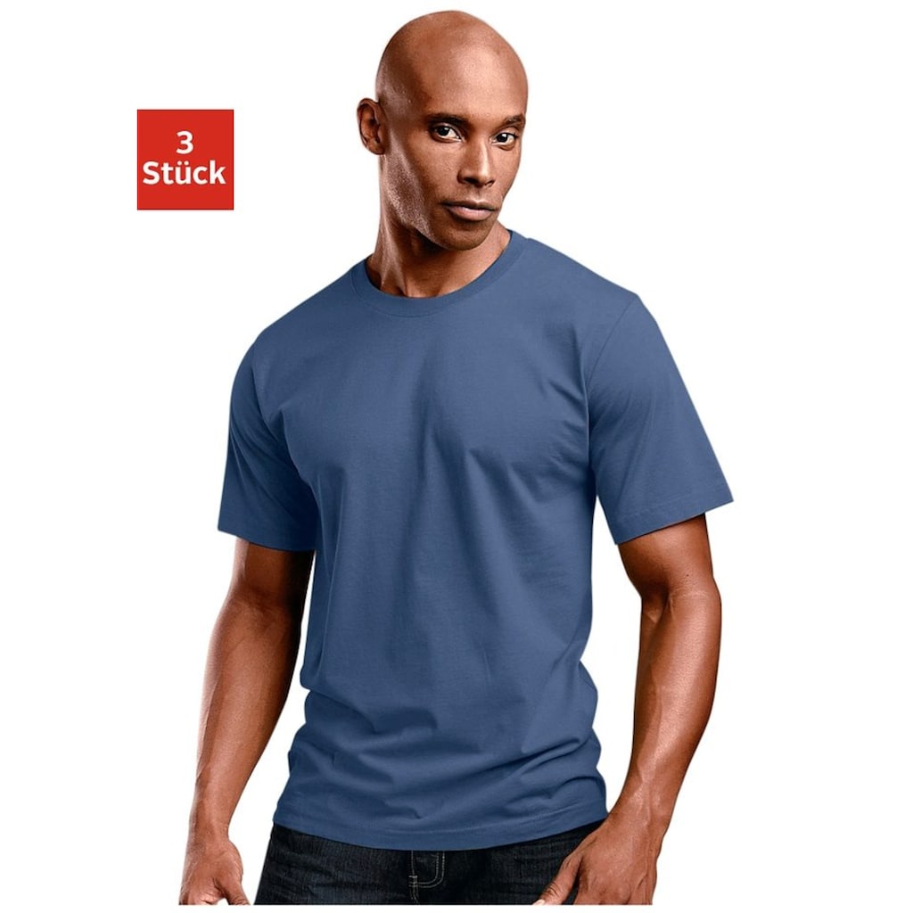 H.I.S T-Shirt, (Packung, 3 tlg.), aus Baumwolle perfekt als Unterziehshirt