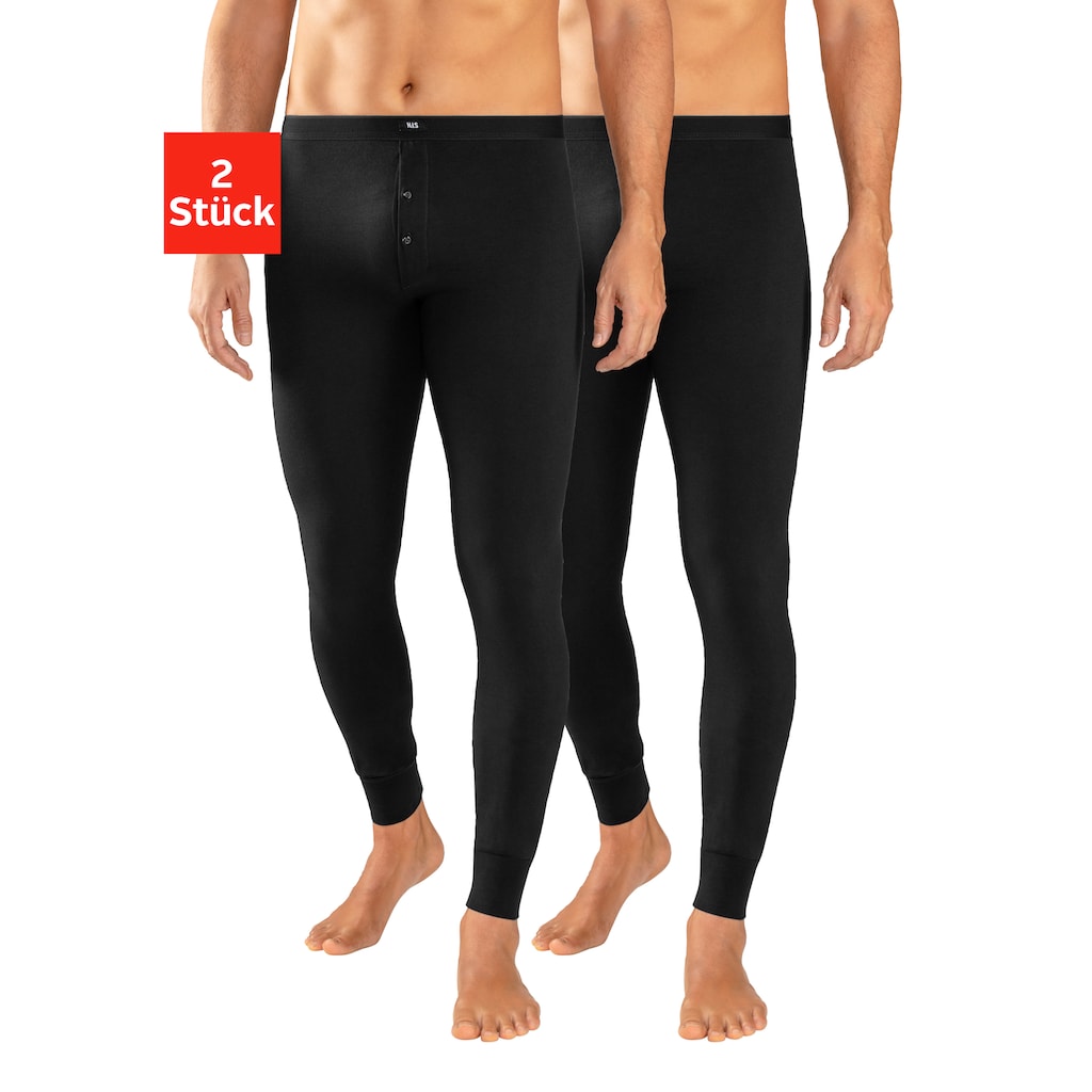 H.I.S Lange Unterhose, (Packung, 2 St.), mit Bündchen am Bein