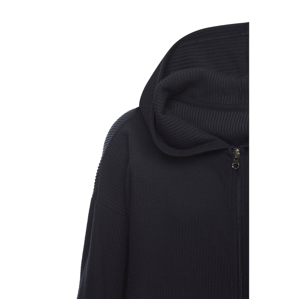 French Connection Sweatjacke, weiche Rippstruktur, Loungewear