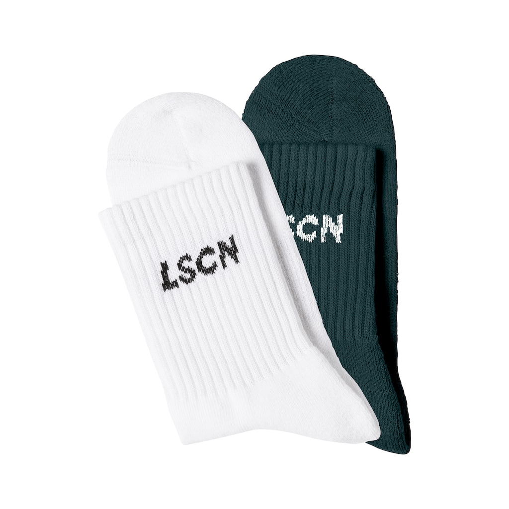 LSCN by LASCANA Tennissocken, (Packung, 2 Paar), mit Halbfussfrottee