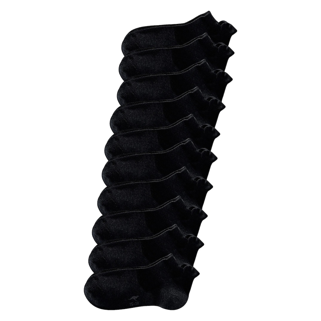 KangaROOS Sneakersocken, (Packung, 10 Paar), mit erhöhtem Bündchen