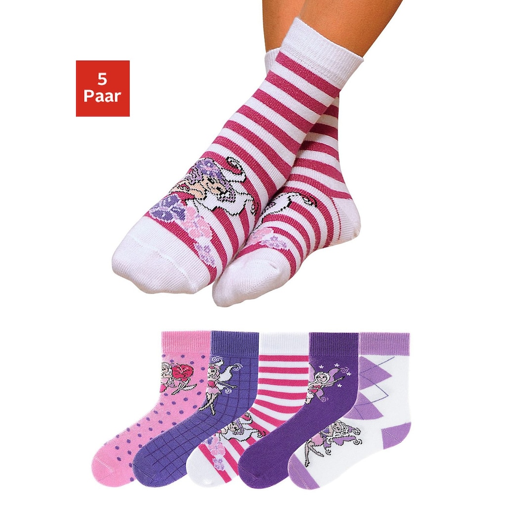 H.I.S Socken, (Packung, 5 Paar), in 5 farbenfrohen Designs