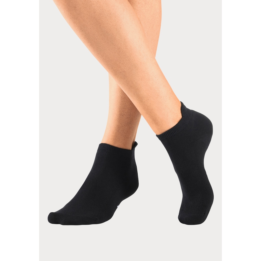 KangaROOS Sneakersocken, (Packung, 10 Paar), mit erhöhtem Bündchen