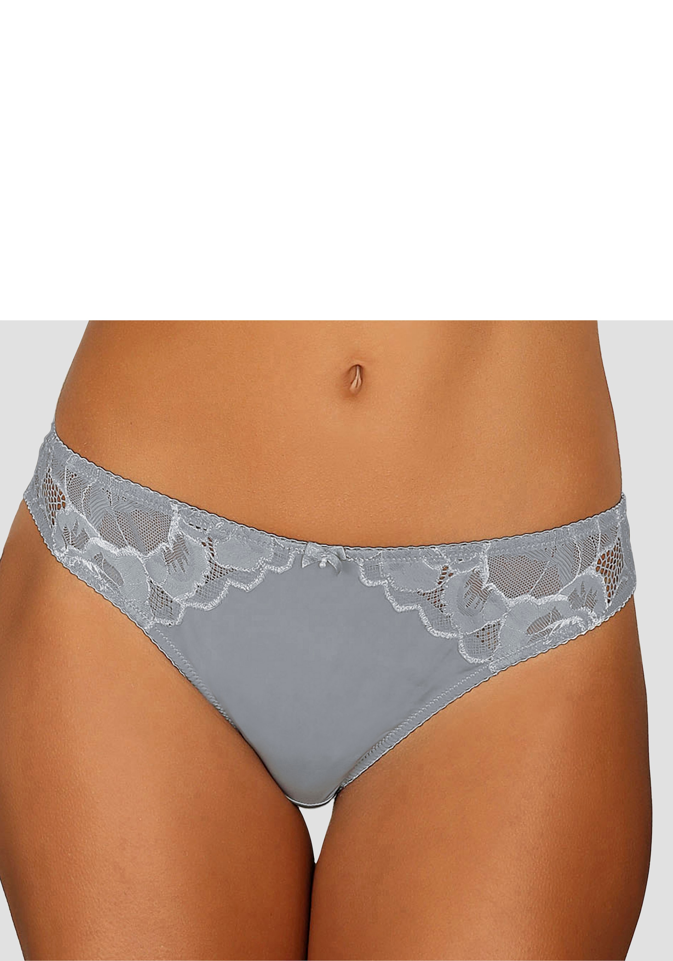 LASCANA Slip »Mably«, mit schönen Spitzeneinsätzen