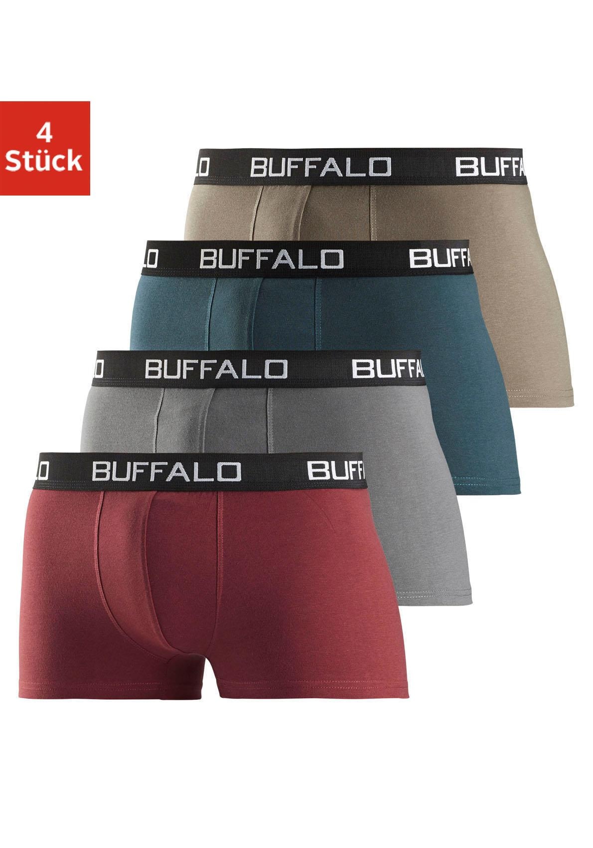 Buffalo Boxer »Boxershorts für Herren« Packung, 4 Stk. aus Baumwoll-Mix