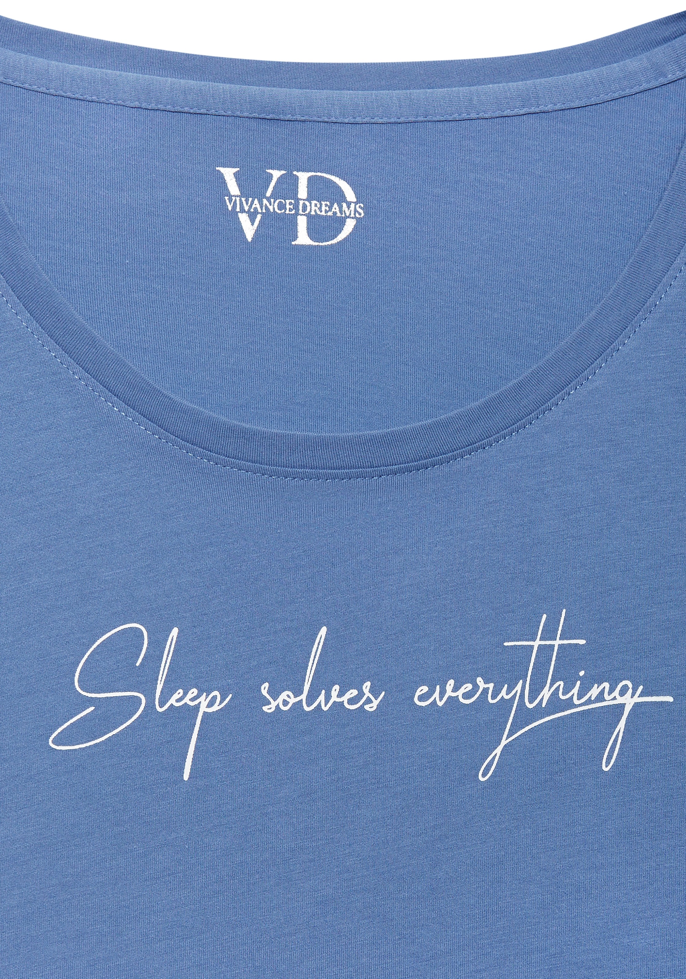 Vivance Dreams Nachthemd, mit kleinem Frontdruck