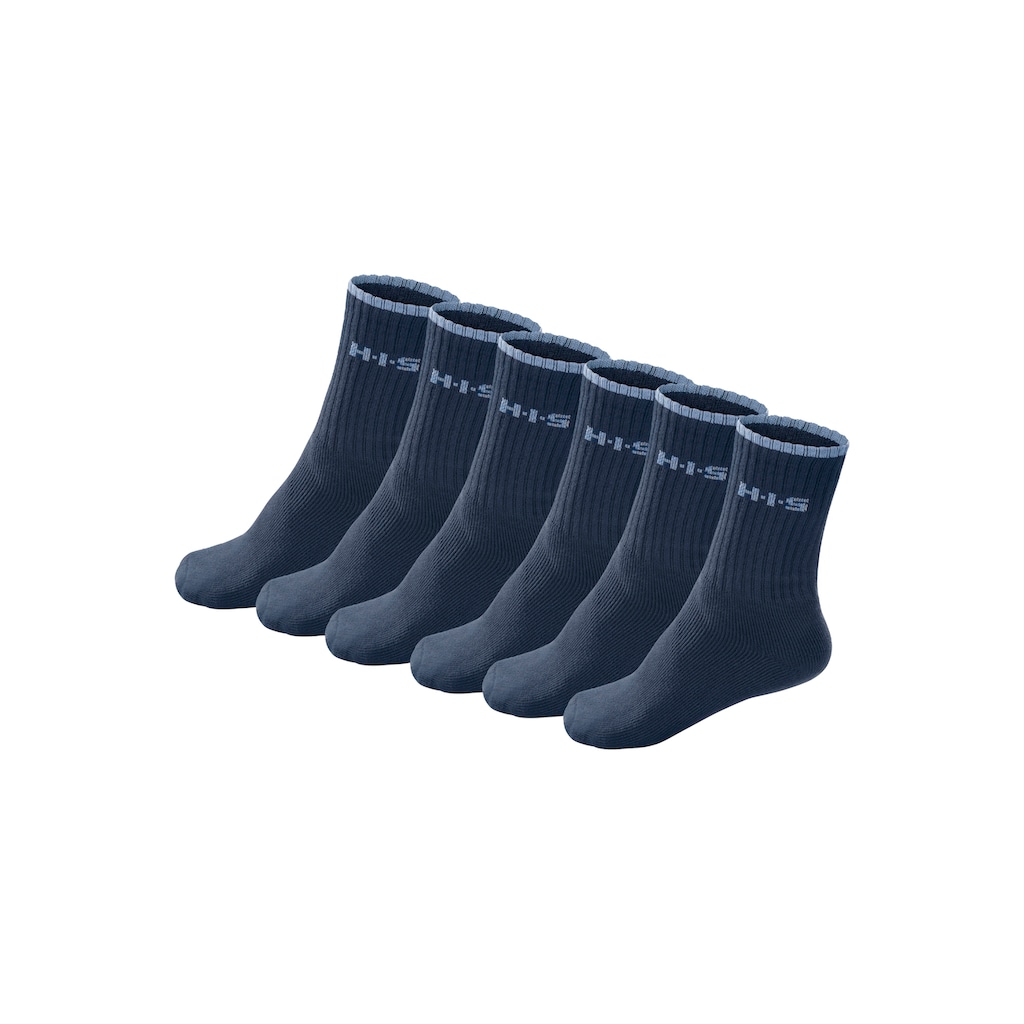 H.I.S Sportsocken, (Packung, 6 Paar), mit Frottee & verstärkten Belastungszonen
