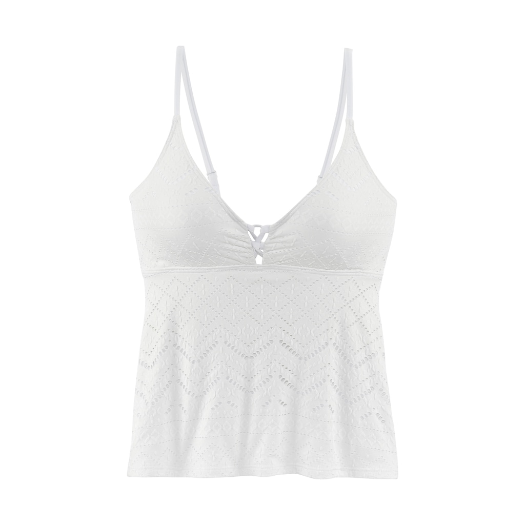 LASCANA Tankini-Top »Omara«, mit Lochstickerei