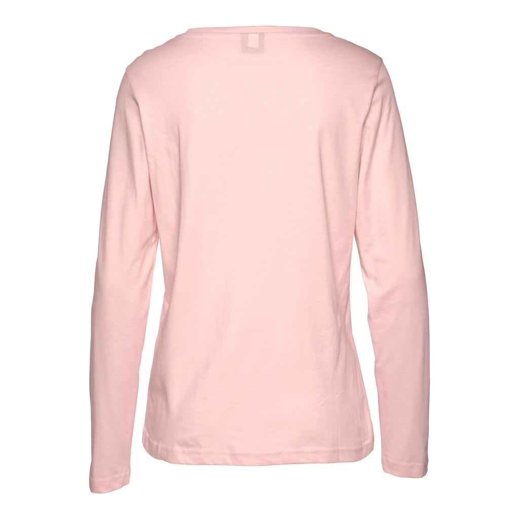 Vivance Dreams Pyjama, (2 tlg.), mit gemusterter Schlafhose