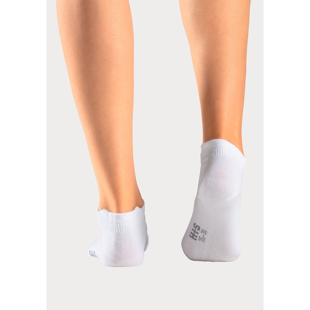 H.I.S Sneakersocken, (Packung, 8 Paar), mit verlängertem Bündchen hinten