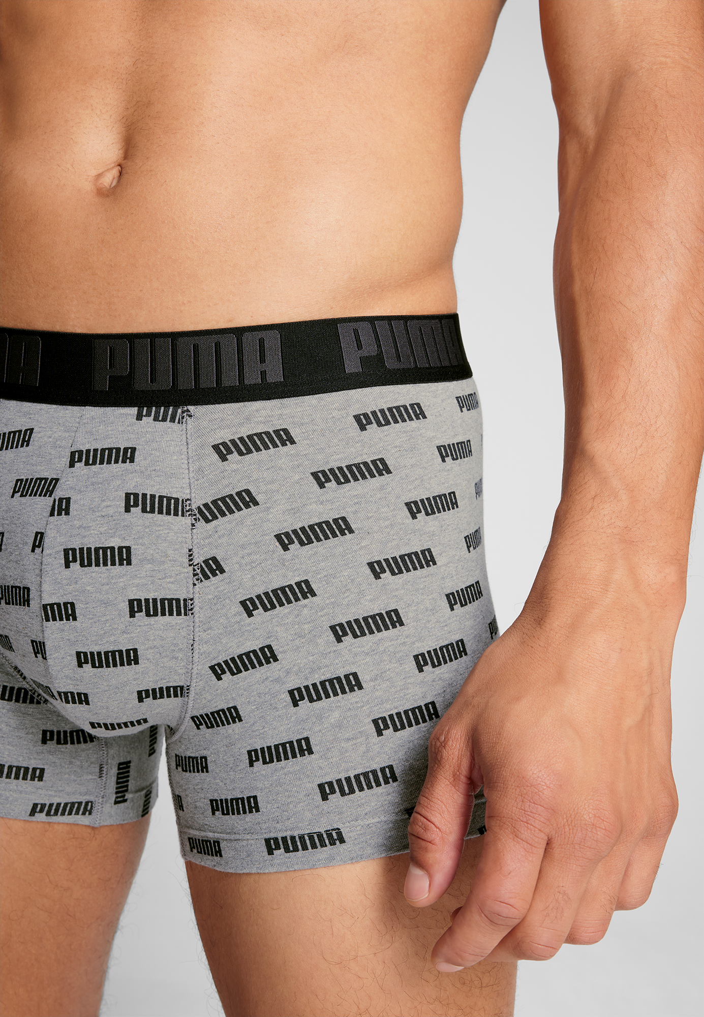 PUMA Boxer Packung, 2er-Pack,  mit Allover Puma Druck