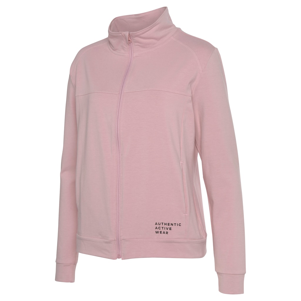 Vivance active Sweatjacke, Sportjacke mit seitlichen Taschen