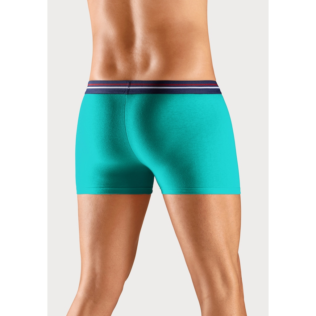H.I.S Boxer »Boxershorts für Herren«, (Packung, 5 St.), mit Streifen und Markenlogo im Bund
