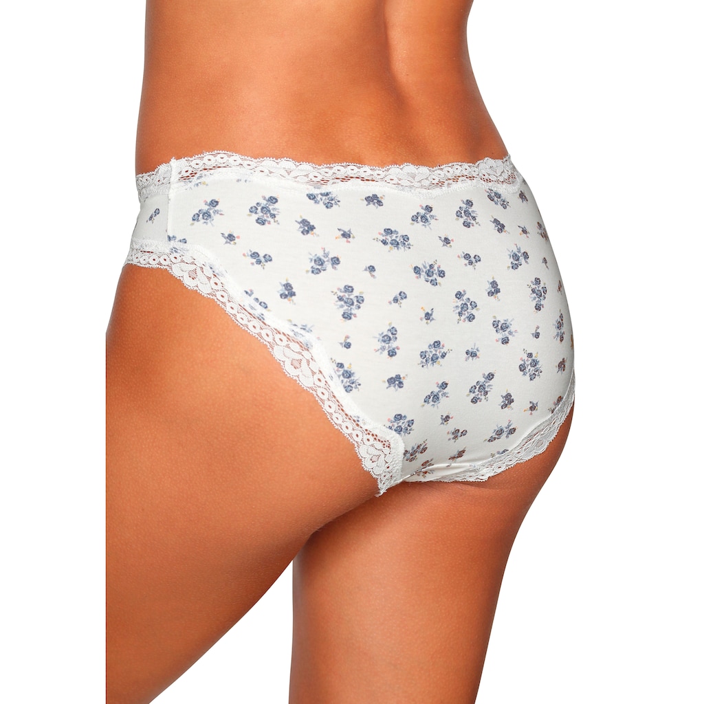 Vivance Jazz-Pants Slips, (3er-Pack), aus elastischer Baumwolle