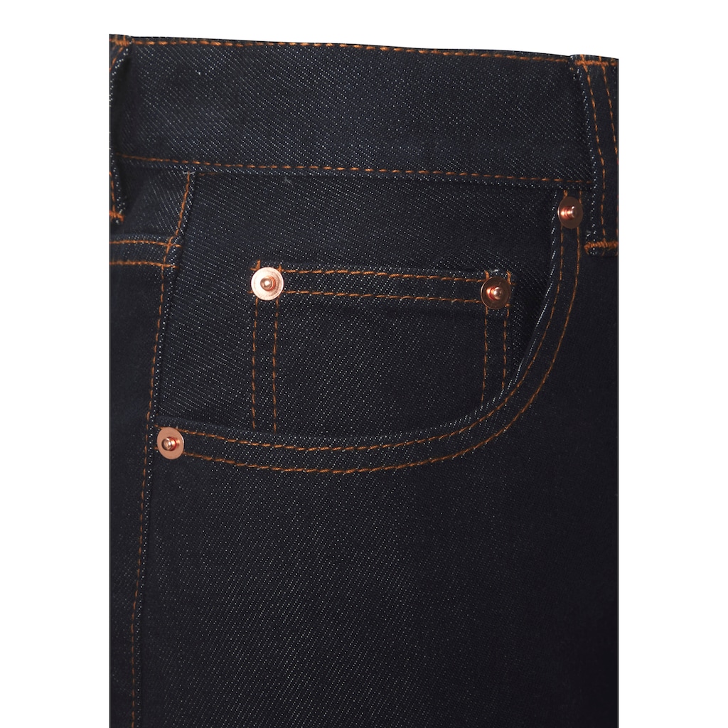 LASCANA Weite Jeans, mit hohem Bund und 5-Pocket-Style, Wide-Leg Jeans