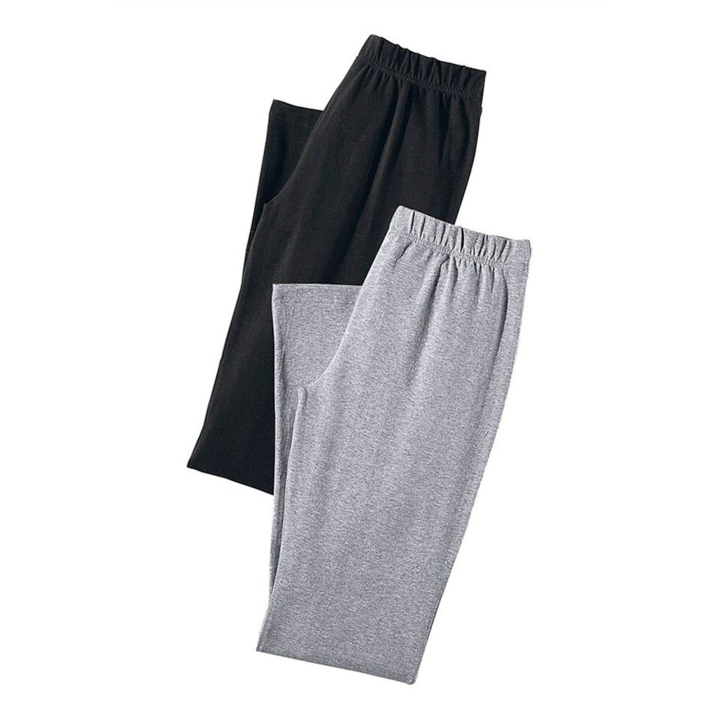 Vivance active Caprihose, (2er-Pack), mit Gummibund, Loungewear