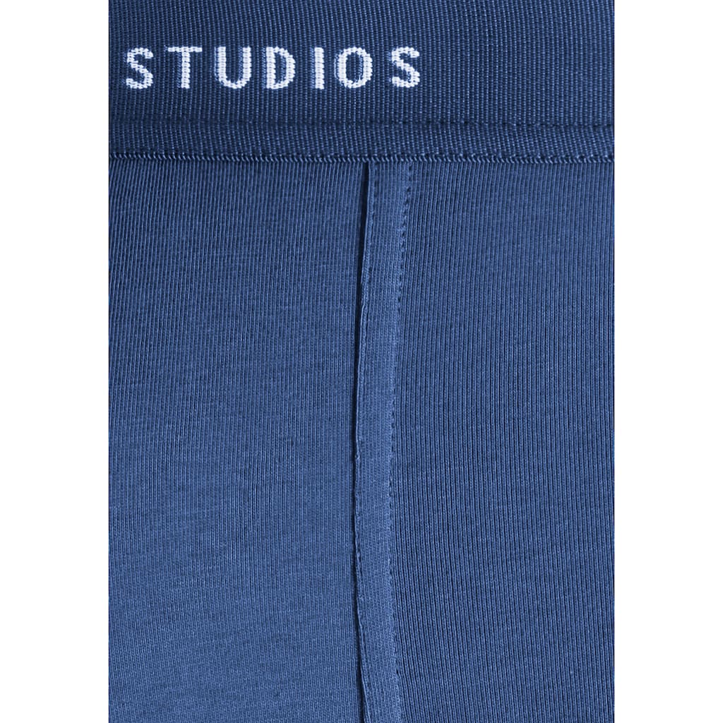 Copenhagen Studios Boxer »Boxershorts für Herren«, (3 St.), mit farbigem Logo-Bund